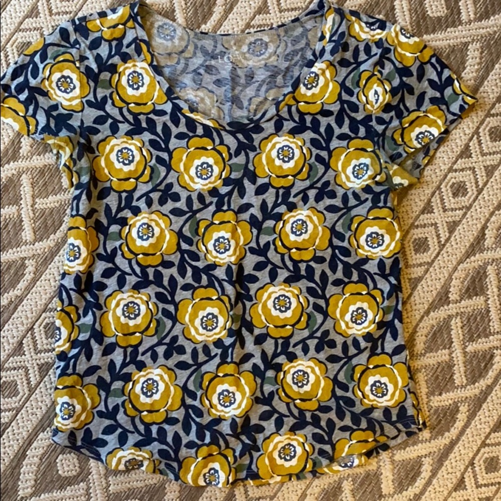 Loft Floral Print T shirt